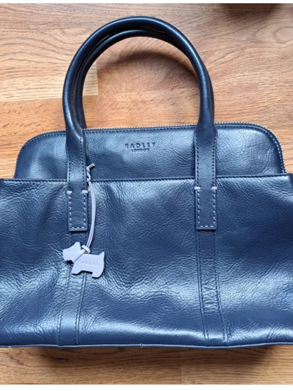 LAST CHANCE 🎬 RADLEY LONDON Navy Blue Leather Satchel